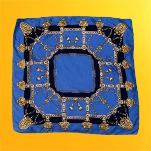 Unbranded Equestrian Style Silk square in the style of Hermes or Ralph Lauren